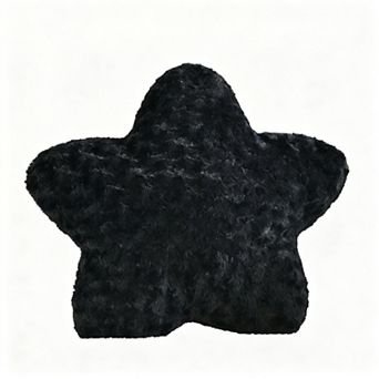 Star Pillow 14.9" Plush Decorative Throw Pillow Soft Faux Fur Room Decor