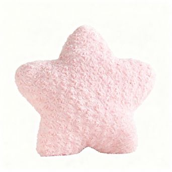 Star Pillow 14.9" Plush Decorative Throw Pillow Soft Faux Fur Room Decor