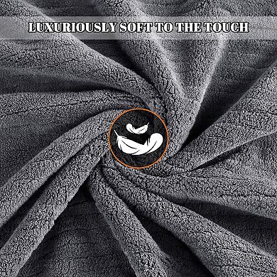Luxury Extra Large Microfiber Bath Towel Set Thick Absorbent Quick Dry for Bathroom Beach Yoga Spa