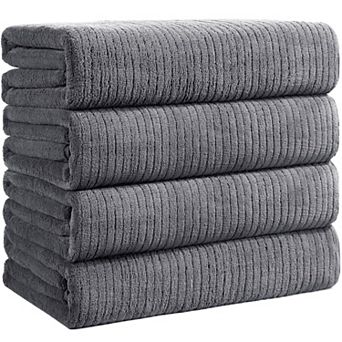 Luxury Extra Large Microfiber Bath Towel Set Thick Absorbent Quick Dry for Bathroom Beach Yoga Spa