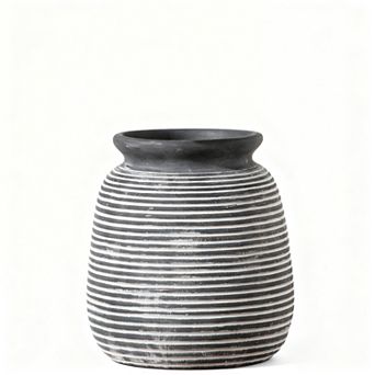 Ceramic Vase 7.48 in Country Style Home Decor Entryway Shelf Fireplace Shelf Bookshelf