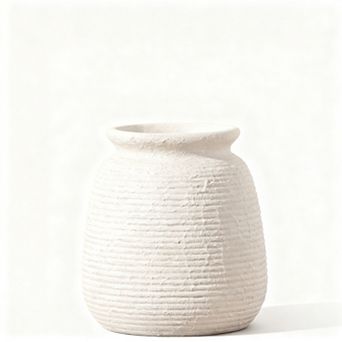 Ceramic Vase 7.48 in Country Style Home Decor Entryway Shelf Fireplace Shelf Bookshelf