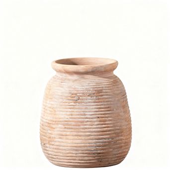 Ceramic Vase 7.48 in Country Style Home Decor Entryway Shelf Fireplace Shelf Bookshelf