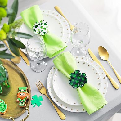 16 napkin rings clover