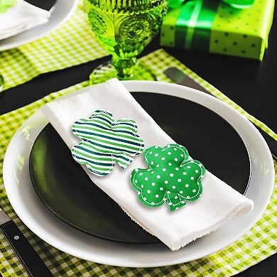 16 napkin rings clover