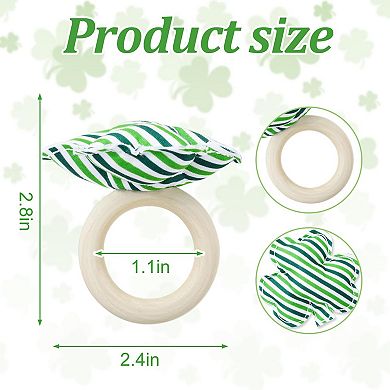 16 napkin rings clover