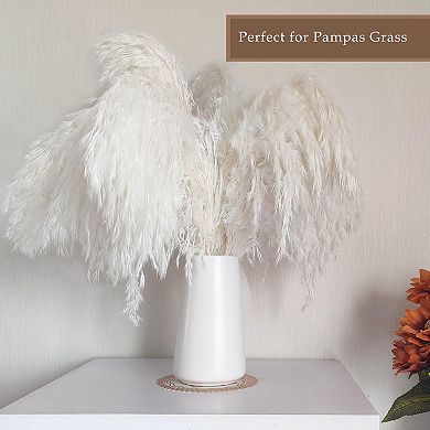 Ceramic Vase 6" Modern Boho Pampas Grass Home Decor