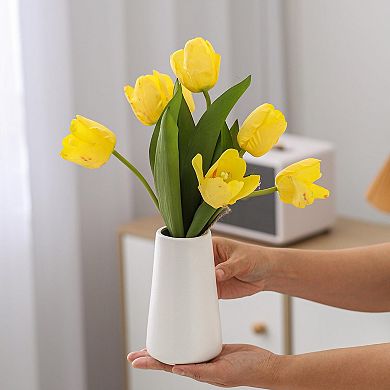 Ceramic Vase 6" Modern Boho Pampas Grass Home Decor