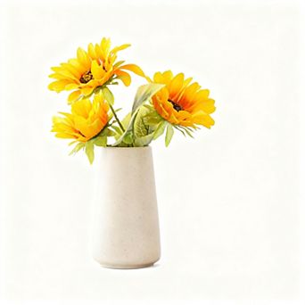 Ceramic Vase 6" Modern Boho Pampas Grass Home Decor
