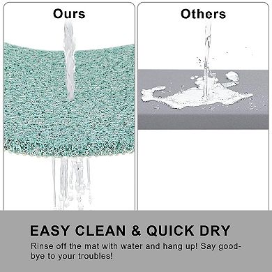 Double-Sided Non-Slip Bathtub Mat Extra Thick Quick Dry Loofah Versatile