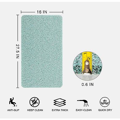 Double-Sided Non-Slip Bathtub Mat Extra Thick Quick Dry Loofah Versatile