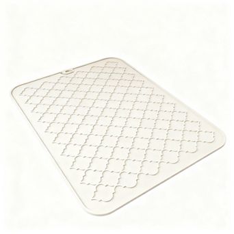 Silicone Dish Drying Mat Kitchen Counter Heat Resistant Waterproof Reversible 12"x16"