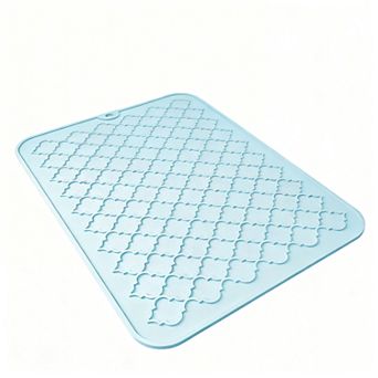 Silicone Dish Drying Mat Kitchen Counter Heat Resistant Waterproof Reversible 12"x16"