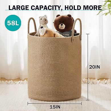 Eco Friendly Large Laundry Hamper Portable Multipurpose Storage Basket