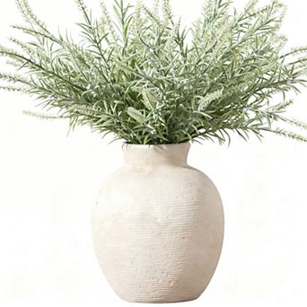 Ceramic Vase 7.4" Farmhouse Rustic Home Decor Waterproof Flower Holder