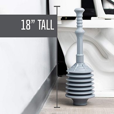 Professional Bellows Toilet Plunger High Thrust Heavy Duty Clog Remover Multi Functional