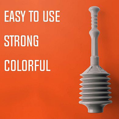 Professional Bellows Toilet Plunger High Thrust Heavy Duty Clog Remover Multi Functional