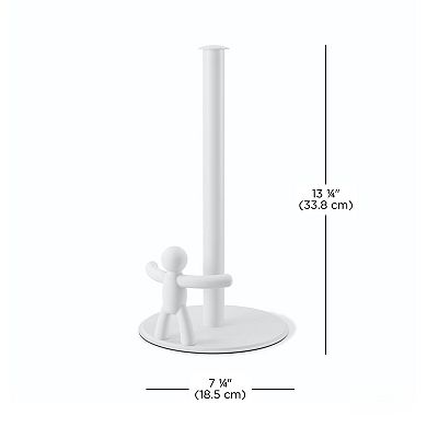 Buddy Countertop Paper Towel Holder Soft-Touch Polypropylene, Durable, Quick-Load, Easy Clean