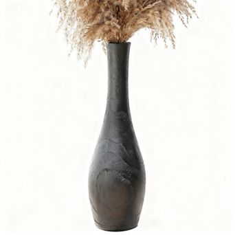Floor vase 22 in high Decorative wooden vase Living room rustic farmhouse
