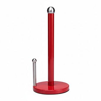 Rust Resistant Paper Towel Holder Weighted Base Side Dispenser Bar