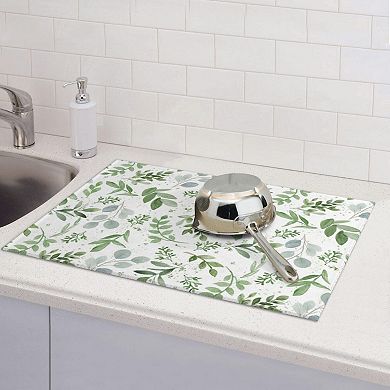 Tableware Drying Mat, Ultra-Fine Fiber Absorbent, 18x24, Kitchen Counter Decoration