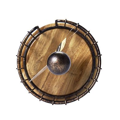 Wire and Wood Paper Towel Holder for Standard Jumbo Rolls