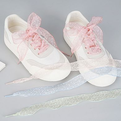 Flat Wrinkle Texture Wide Shoe Laces for Sneakers Sport Shoes 1 Pair 55.1"
