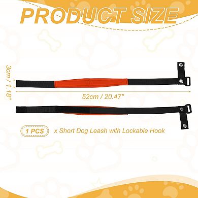 1Pc Short Dog Leash with Lockable Hook