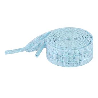 1 Pair Checkered Colorful Metal Wire Braided Shoelaces for Sneakers 35.4"