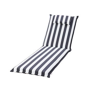 Aoodor Outdoor Lounge Chair Cushion with Headrest for Patio Chaise Lounge Chair, 79 x 25 x 3.2 Inch