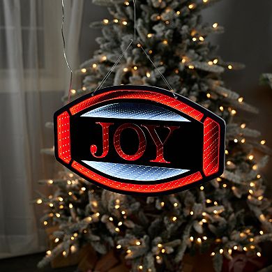 Infinity Light JOY Sign Plug-In Holiday Decoration for Mantel, Tabletop, Entryway, or Window Display