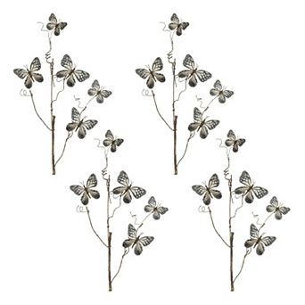 Set of 4 Butterfly Twig Sprays for Vases, Wreaths, Garlands, and Centerpieces
