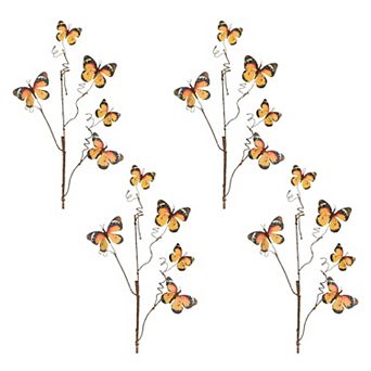 Set of 4 Butterfly Twig Sprays for Vases, Wreaths, Garlands, and Centerpieces