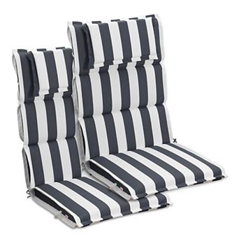 Aoodor High Back Patio Chair Cushions Set of 2 for Outdoor Rocking Chairs, 47 x 21 x 2.4 Inch