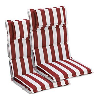 Aoodor High Back Patio Chair Cushions Set of 2 for Outdoor Rocking Chairs, 47 x 21 x 2.4 Inch