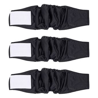 3 pc Belly Bands for Male Dogs, Reusable Washable Dog Diapers High Absorbing