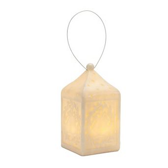Battery-Operated Bell Lantern with Hanger for Christmas Tree, Wreath, Garland, and Table Display