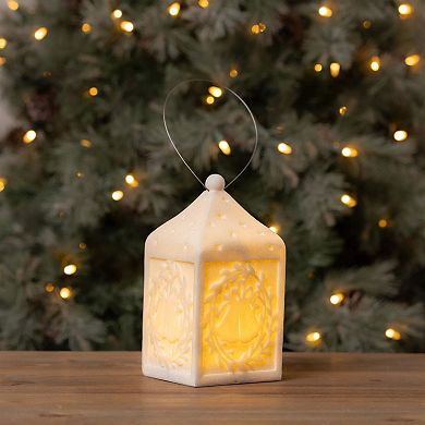 Battery-Operated Bell Lantern with Hanger for Christmas Tree, Wreath, Garland, and Table Display
