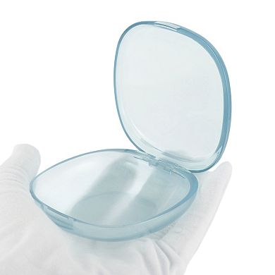 Portable Transparent Square-Round Retainer Case Braces Box1 Pc