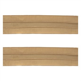 Set of 2 Polyester Wired Ribbon for Holiday Crafts, Wreaths, Garlands, and Gift Wrapping