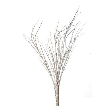 Set of 2 Flocked Branches for Vases, Wreaths, Holiday and Winter Home Decor