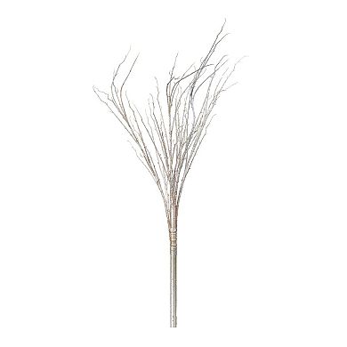 Set of 2 Flocked Branches for Vases, Wreaths, Holiday and Winter Home Decor