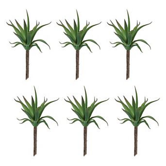 Set of 6 Succulent Pick Set for Tabletop Displays, Shelves, Mantels, and Entryway Decor