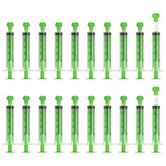 20 pc Plastic Syringes for Liquid Pet Feeding No Needle for Small Animal