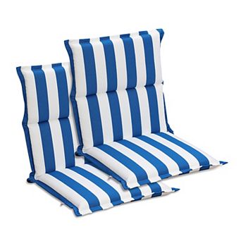 Aoodor Outdoor Flanged Chair Cushions Set of 2 for Patio Dining Chairs, 39 x 20 x 2.4 Inch