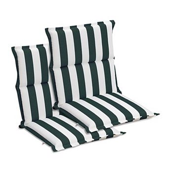 Aoodor Outdoor Flanged Chair Cushions Set of 2 for Patio Dining Chairs, 39 x 20 x 2.4 Inch