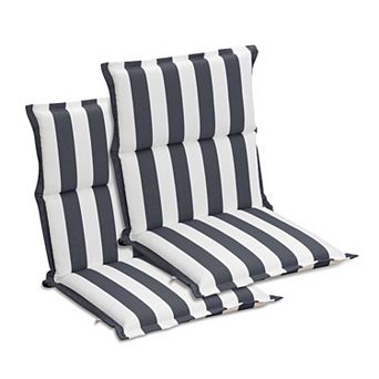 Aoodor Outdoor Flanged Chair Cushions Set of 2 for Patio Dining Chairs, 39 x 20 x 2.4 Inch
