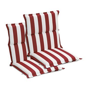 Aoodor Outdoor Flanged Chair Cushions Set of 2 for Patio Dining Chairs, 39 x 20 x 2.4 Inch