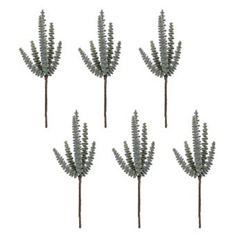 Set of 6 Succulent Plant Picks for Vases, Wreaths, Garlands, and Floral Arrangements