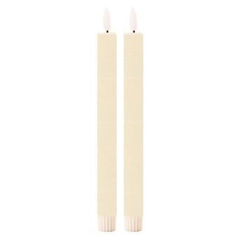 Flameless LED Taper Candle Set of 2, Remote Controlled for Mantel, Table, or Holiday Decor